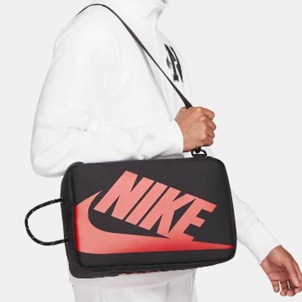 Nike Shoe Box Travel Bag in Black And Red